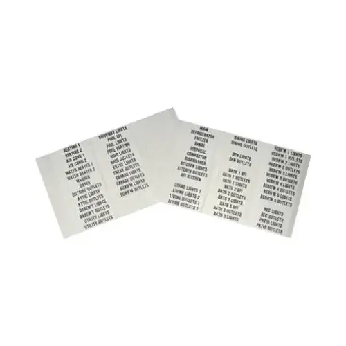 Circuit Breaker Load Center Labels, 90-Ct. Circuit Breaker Load Center Labels, 90-Ct.
