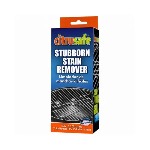 Stubborn Grill Stain Remover & Pads, 6-oz.