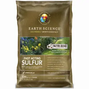 Earth Science 11883-80 Fast Acting Sulfur For Lawns & Plants, 25 Lbs., Covers 5,000 Sq. Ft.