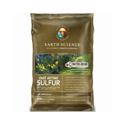 Fast Acting Sulfur For Lawns & Plants, 25 Lbs., Covers 5,000 Sq. Ft.