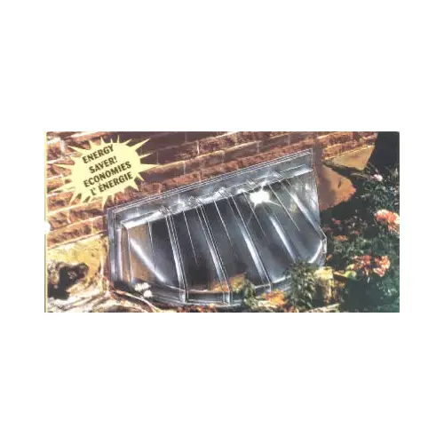 Bubble Window Well Cover, Heavy Duty, 44 x 19 x 15 In.
