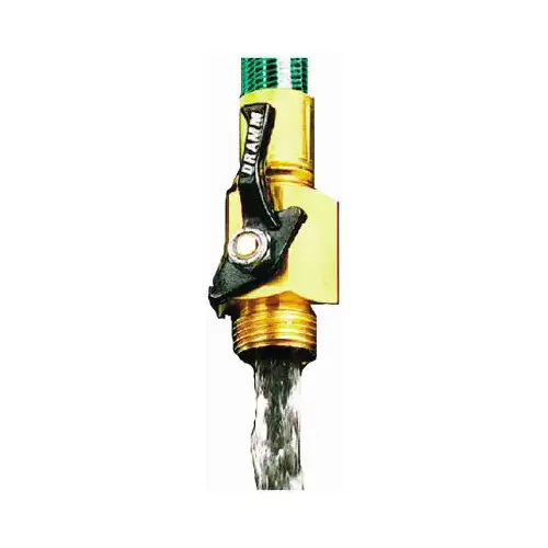 Hose Shut-off Valve 3/4" Brass Threaded Male