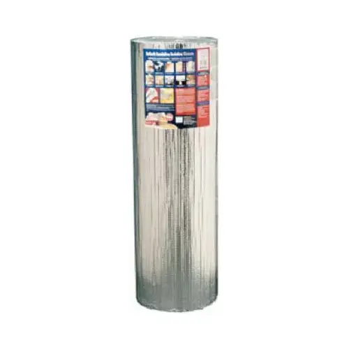 Insulation 48" W X 50 ft. L R-3.7 to R-21 Reflective Radiant Barrier Roll 200 sq ft