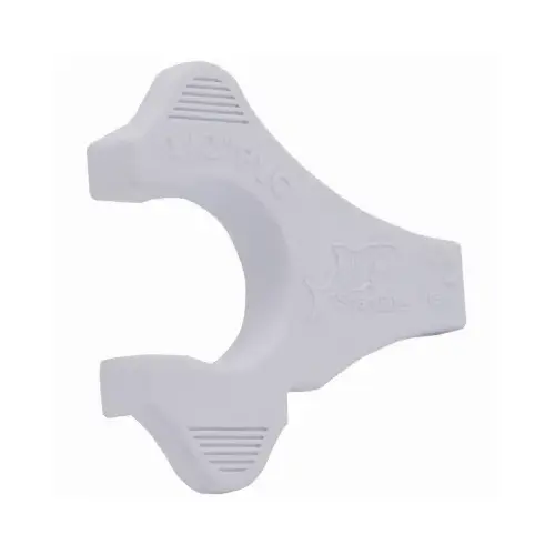 Gauge and Disconnect Clip, 1/2 in, PVC, White