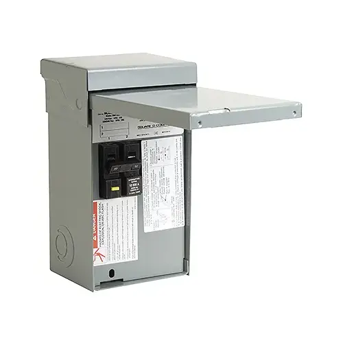 Homeline 50 Amp 2-Space 4-Circuit Spa Panel Main Lug Load Center Homeline 50 Amp 2-Space 4-Circuit Spa Panel Main Lug Load Center