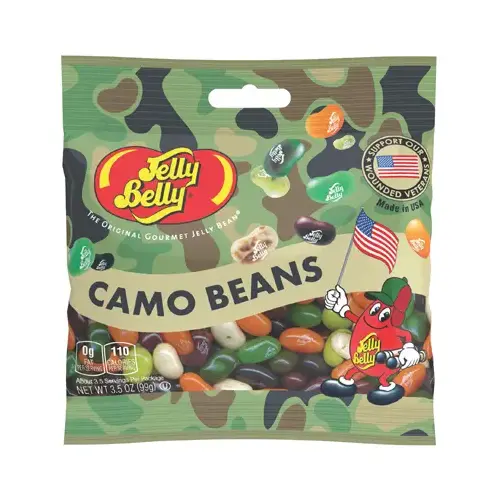 Jelly Beans Green Camo Beans 3.5 oz - pack of 12 Jelly Beans Green Camo Beans 3.5 oz - pack of 12