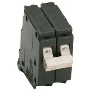 Eaton CHF250 Circuit Breaker with Flag, Mini, Type CH, 50 A, 2 -Pole, 120/240 V, Instantaneous Trip