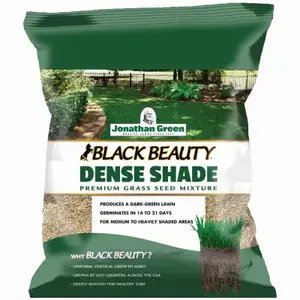 JONATHAN GREEN TURF 10620 Grass Seed Black Beauty Dense Shade Mixed Full Shade 7 lb