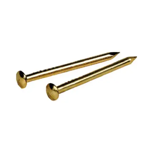 Solid Brass Escutcheon Pins, 3/4 In. x 18, 2 oz.