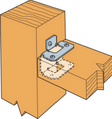 SIMPSON STRONG-TIE CO RTRZ Rigid Tie Connectors 3" H X 2.88" W 20 Ga. Galvanized Steel
