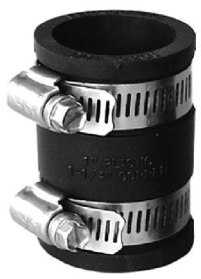 Fernco P1056-075 Flexible Coupling, 3/4 in, PVC, SCH 40 Schedule