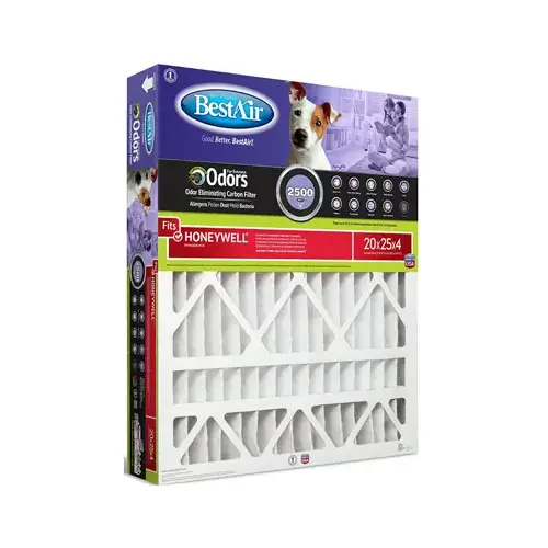 Air Cleaning Furnace Filter, 20 in L, 25 in W, 11 MERV, 1000 to 1200 MPR - pack of 3