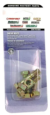 MTD Genuine Parts Snow Blower Shear Bolts For All Brands Gold - pack of 6 OEM-710-0890-XCP6 MTD Genuine Parts Snow Blower Shear Bolts For All Brands Gold - pack of 6 OEM-710-0890-XCP6