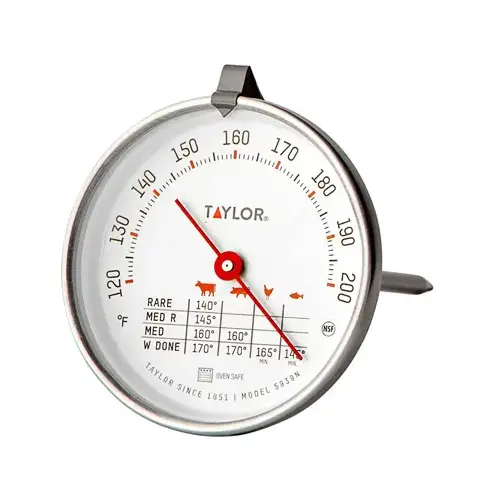 Meat Thermometer, 120 to 212 deg F, Analog Display Meat Thermometer, 120 to 212 deg F, Analog Display