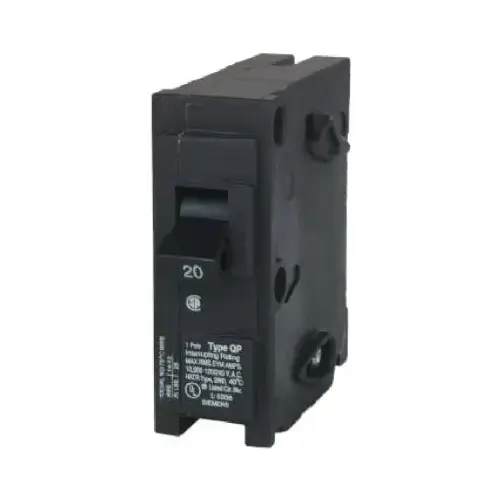 20 Amp 120/240 Volt 1-Pole Interchangeable Circuit Breaker 20 Amp 120/240 Volt 1-Pole Interchangeable Circuit Breaker