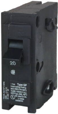Siemens Q120 20 Amp 120/240 Volt 1-Pole Interchangeable Circuit Breaker