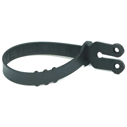 Universal Chuck Key Holder, 1/4 to 3/8 in Chuck Key, Rubber Black