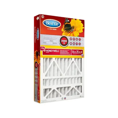 Air Filter, 24-3/4 in L, 15-3/4 in W, 11 MERV, Cardboard Frame Air Filter, 24-3/4 in L, 15-3/4 in W, 11 MERV, Cardboard Frame