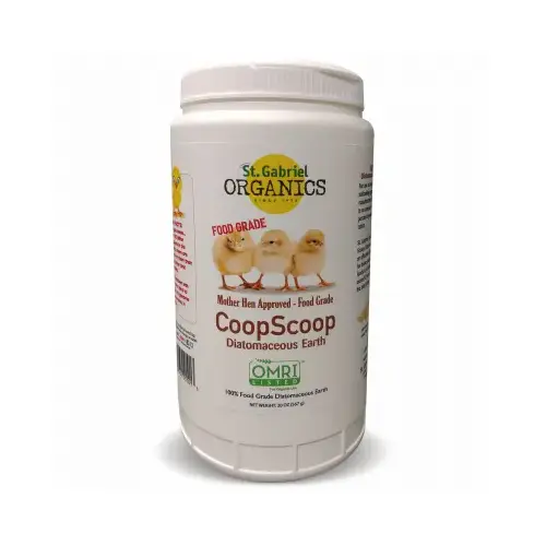 St Gabriel Organics CoopScoop 20 Oz. Ready To Use Powder Food Grade Diatomaceous Earth
