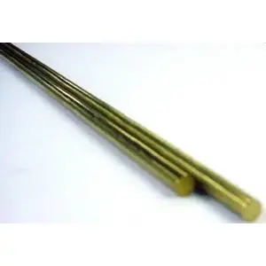 K&S 1167 Decorative Metal Rod, 3/8 in Dia, 36 in L, 260 Brass, 260 Grade