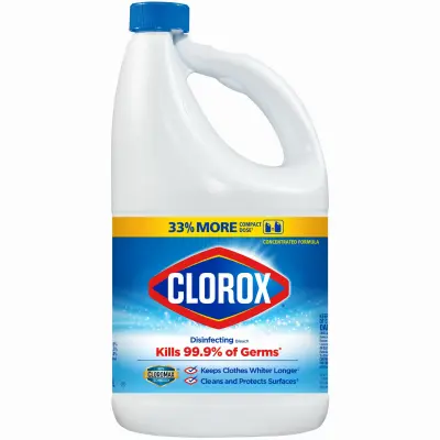 CLOROX Regular Bleach 81 oz Liquid Bleach - pack of 6 32263-XCP6 CLOROX Regular Bleach 81 oz Liquid Bleach - pack of 6 32263-XCP6