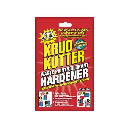 Waste Paint Hardener, Solid, Mild, Clear, 3.5 oz, Bag Waste Paint Hardener, Solid, Mild, Clear, 3.5 oz, Bag