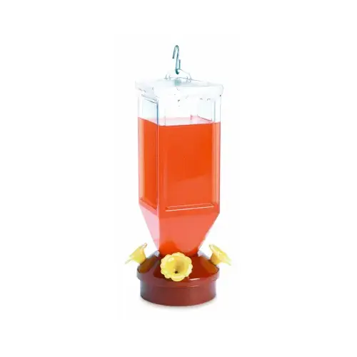 Nectar Feeder Hummingbird 18 oz Plastic Lantern 4 ports Clear/Red Nectar Feeder Hummingbird 18 oz Plastic Lantern 4 ports Clear/Red