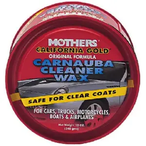 Mothers 05500 California Gold Paste Wax, 12 oz.