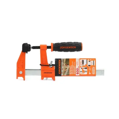 6" Medium-Duty Clutch Style Steel Bar Clamp, 2-1/2" Throat Depth