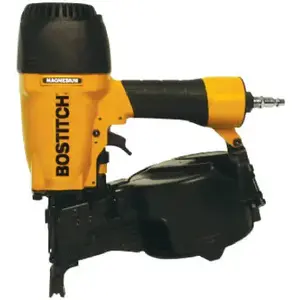 Bostitch N66C-1 Siding Nailer, 300 Magazine, 15 deg Collation, Wire Weld Collation, 0.033 scfm Air Yellow