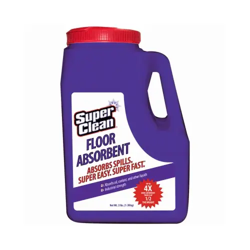 Floor Absorbent, 3 lb, Liquid, Essentially Odorless