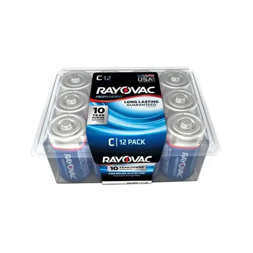 Battery, 1.5 V Battery, 7245 mAh, C Battery, Alkaline - pack of 12 Battery, 1.5 V Battery, 7245 mAh, C Battery, Alkaline - pack of 12