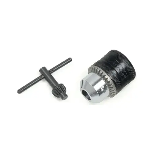 Multi-Craft Drill Chuck, 3/8 in Chuck, #24 Thread, Steel, Keyed Multi-Craft Drill Chuck, 3/8 in Chuck, #24 Thread, Steel, Keyed