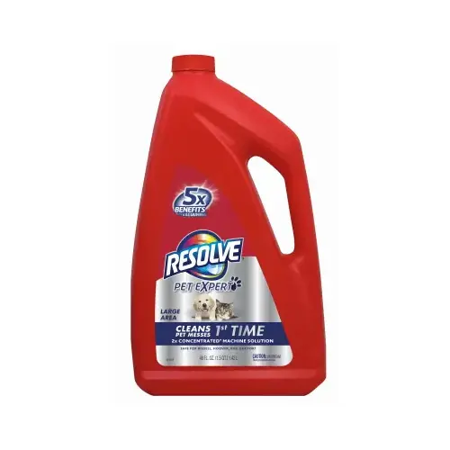 Carpet Cleaner, 48 oz Bottle, Liquid, Amber, Clear Amber Carpet Cleaner, 48 oz Bottle, Liquid, Amber, Clear Amber