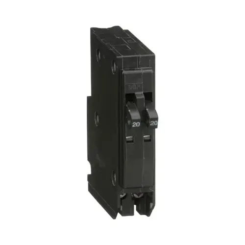 QO Circuit Breaker, Mini, Tandem, 20 A, 1 -Pole, 120/240 V, Plug Mounting, Black QO Circuit Breaker, Mini, Tandem, 20 A, 1 -Pole, 120/240 V, Plug Mounting, Black