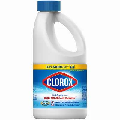 CLOROX Regular Bleach 43 oz Liquid Bleach - pack of 6 32260-XCP6