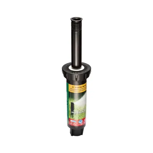 1800 Pressure Regulated Pop-Up Sprinkler, 1/2 in Connection, FNPT, 4 in H Pop-Up, 15 ft Black 1800 Pressure Regulated Pop-Up Sprinkler, 1/2 in Connection, FNPT, 4 in H Pop-Up, 15 ft Black