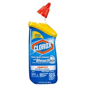 CLOROX 00938 Rain Clean Toilet Bowl Cleaner With Bleach, 24 oz.