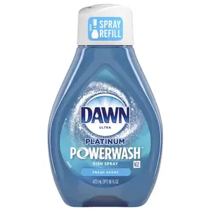 Dawn 52366 Dish Spray Refill Platinum Powerwash Fresh Scent Liquid 16 oz