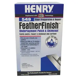 HENRY 12163 FeatherFinish 549 Series Underlayment Patch and Skimcoat, Gray, 7 lb Bag
