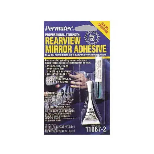 Rearview Mirror Adhesive, Liquid, Irritating, Yellow