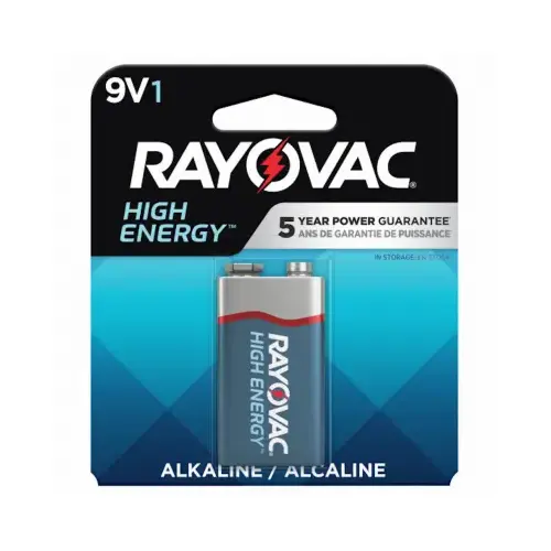 HIGH ENERGY  Alkaline Battery, 9 V, 1 Pack - pack of 24