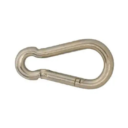 LINK SNAP SPRG ZP STEEL 1/4IN Zinc-Plated