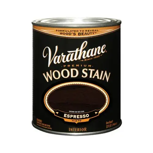 Wood Stain Semi-Transparent Espresso Oil-Based Urethane Modified Alkyd 1 qt Espresso Wood Stain Semi-Transparent Espresso Oil-Based Urethane Modified Alkyd 1 qt Espresso