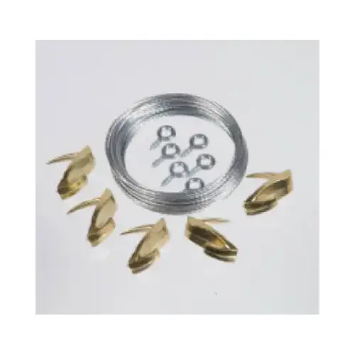 Picture Hook Kit WallBiter Brass-Plated Heavy Duty 60 lb Brass-Plated Picture Hook Kit WallBiter Brass-Plated Heavy Duty 60 lb Brass-Plated