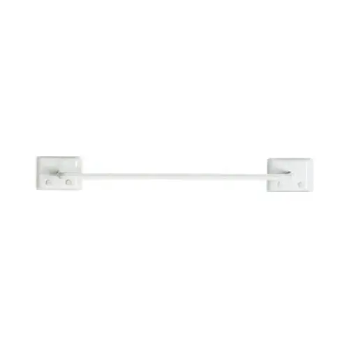 Diamond Bar Design 12 In. White Towel Bar Diamond Bar Design 12 In. White Towel Bar