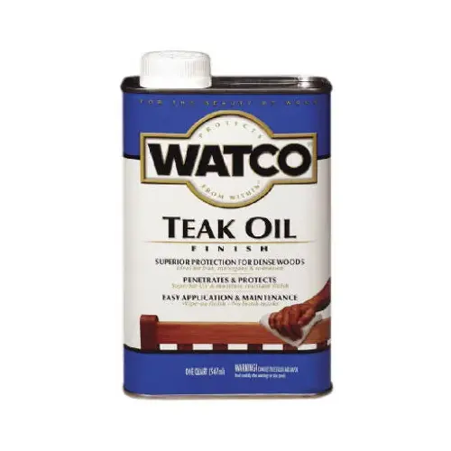 Teak Oil Finish, Liquid, 1 gal, Can Teak Oil Finish, Liquid, 1 gal, Can