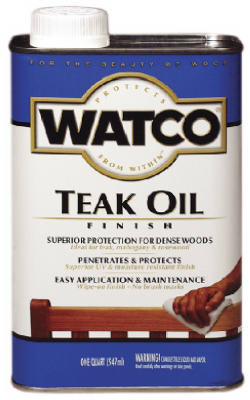 Watco 67132 Teak Oil Finish, Liquid, 1 gal, Can