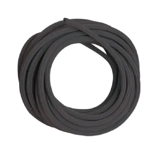 Screen Retainer Spline, 0.140 in D, 25 ft L, Vinyl, Black, Round