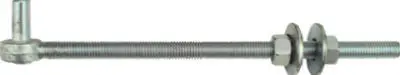 National Hardware Bolt Hook 12 L Zinc-Plated Silver Steel Zinc-Plated N130-583
